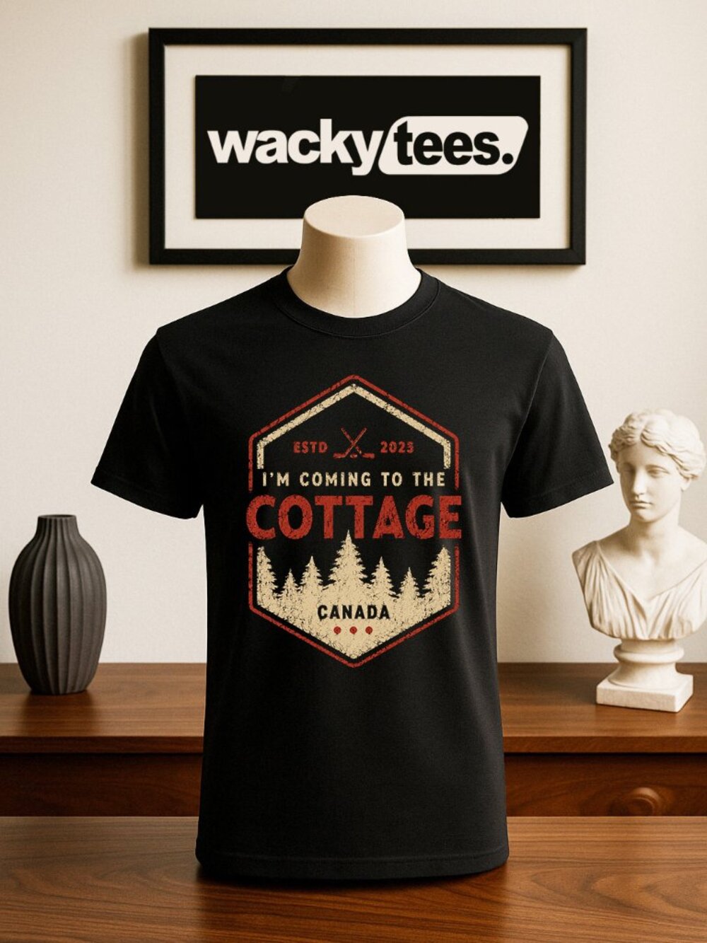 I'm Coming To the Cottage Heated Rivalry Hockey Graphic Tee Shirt
